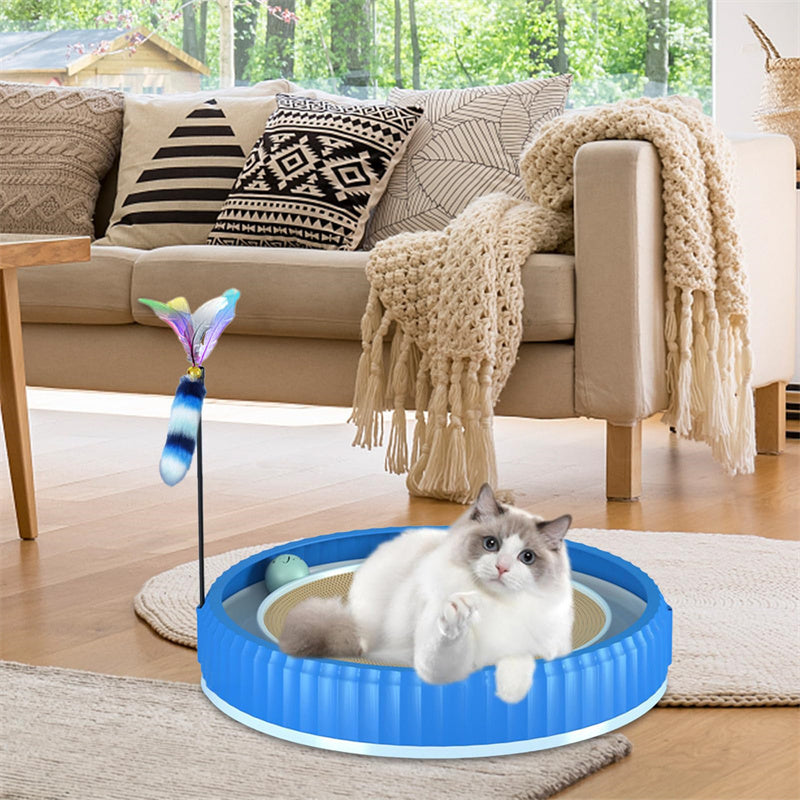 Round Cat Scratching Board Wear-resistant Anti-scratch Claw Grinder Furniture Protector