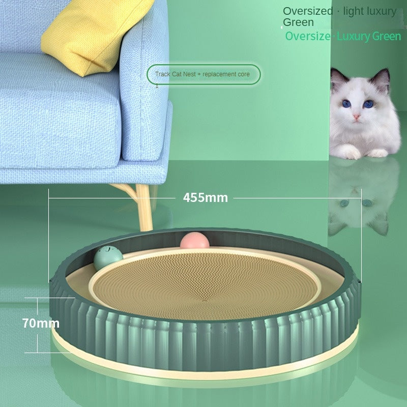 Round Cat Scratching Board Wear-resistant Anti-scratch Claw Grinder Furniture Protector