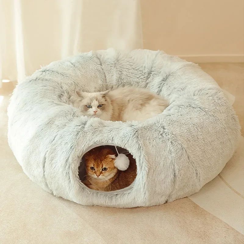 Cats Bed Christmas Beds Cats Plush Cushions Warm All For Winter Pet Baskets