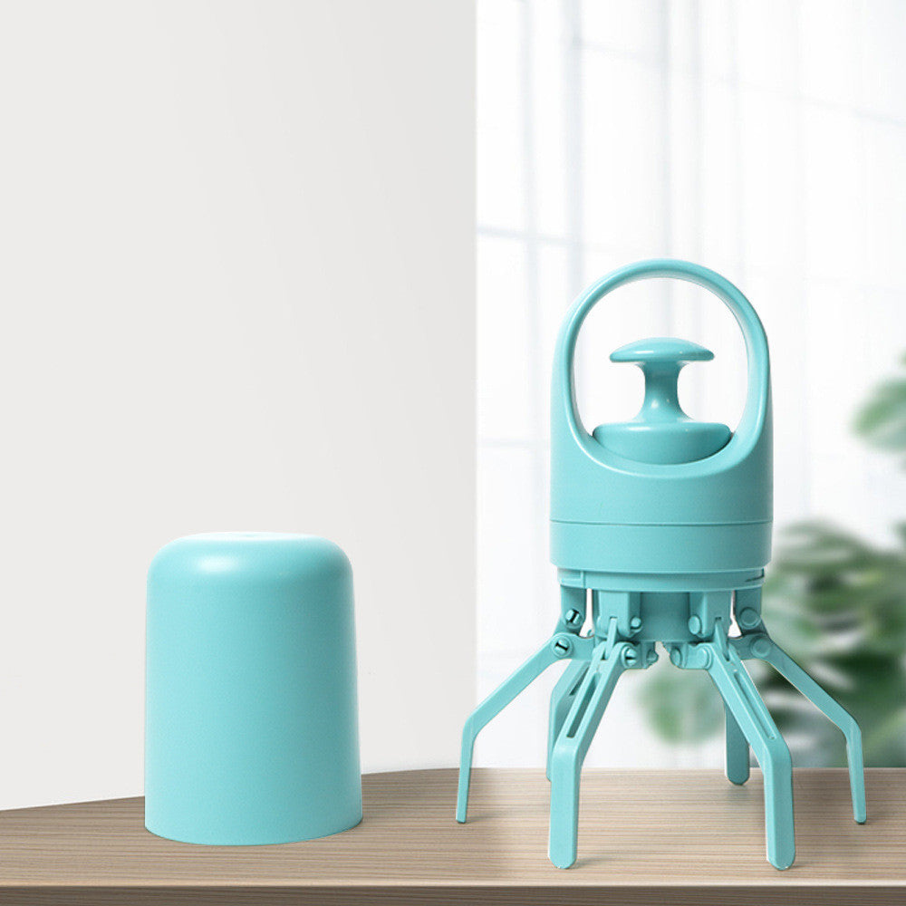 Dog Pooper Scooper With Built-in Poop Bag Dispenser Eight-claw Shovel Portable Lightweight