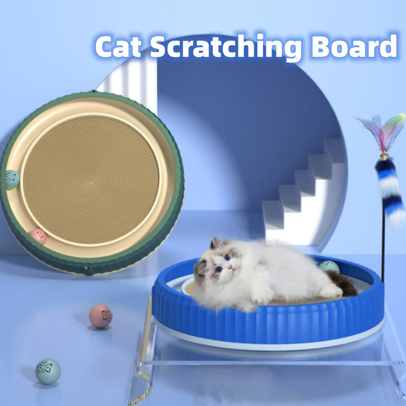 Round Cat Scratching Board Wear-resistant Anti-scratch Claw Grinder Furniture Protector