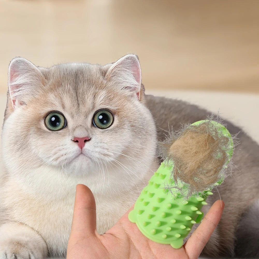 Cat Hair Removal Brush Cats Scratching Rubbing Brush Kitten Grooming Self Cleaning Wall Corner Cat Scratcher